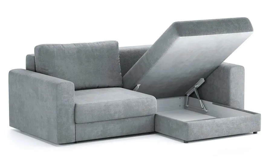 Диван угловой Ларсон 2М Nordic 83 серебристый - 3